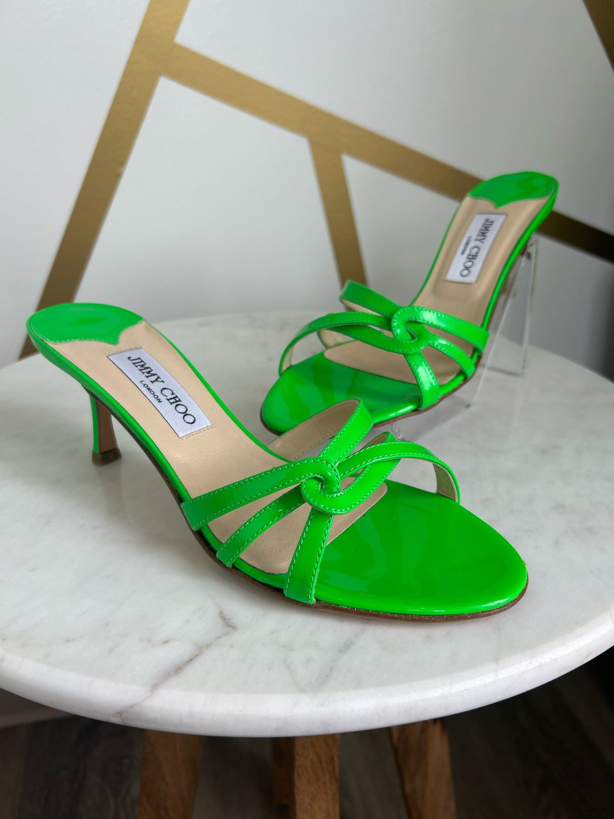 Jimmy Choo Size 38 Green Shoes