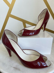 Chanel Size 38.5 Maroon Shoes