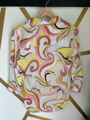 L'AGENCE Size XS Printed Top