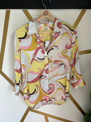 L'AGENCE Size XS Printed Top